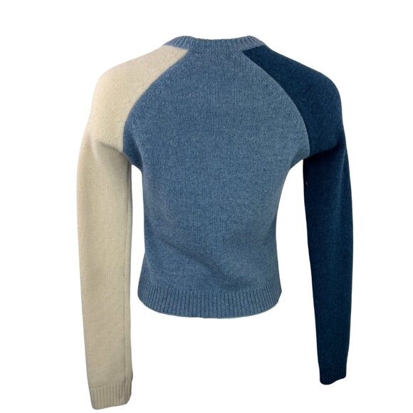 Derek Lam Color Block Crew Neck Sweater - Picture 2 of 2